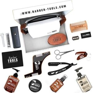 Kits de Cuidado para Barba: Guía Definitiva 2023 41 Kit barber tools composicion