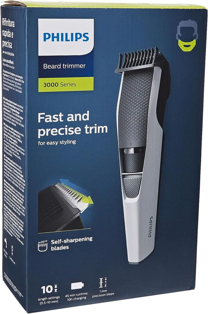 Philips Beardtrimmer Serie 3000: Tu aliado perfecto para un afeitado preciso 1 Philips Beardtrimmer Serie 3000
